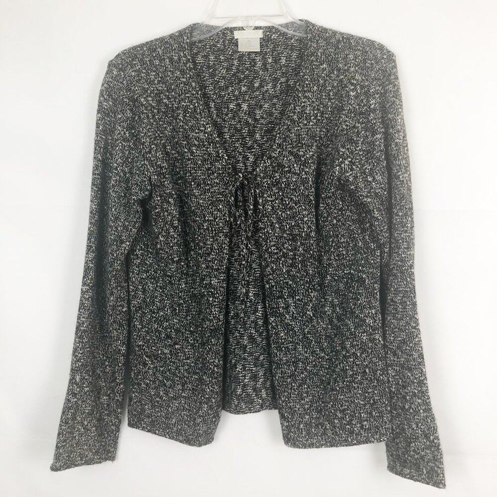 GNW Y2K Vintage Retro Chic Coquette Whimsygoth Tie Front Cardigan Womens Medium